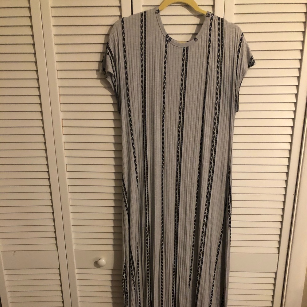 NWOT Grey and Black Lularoe Maria dress